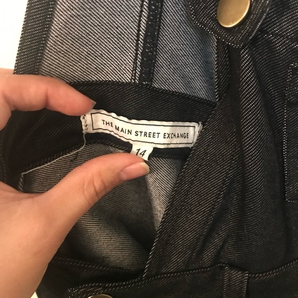 The Main Street Exchange Alair Girl Denim Overalls Size 14 - Picture 8 of 10